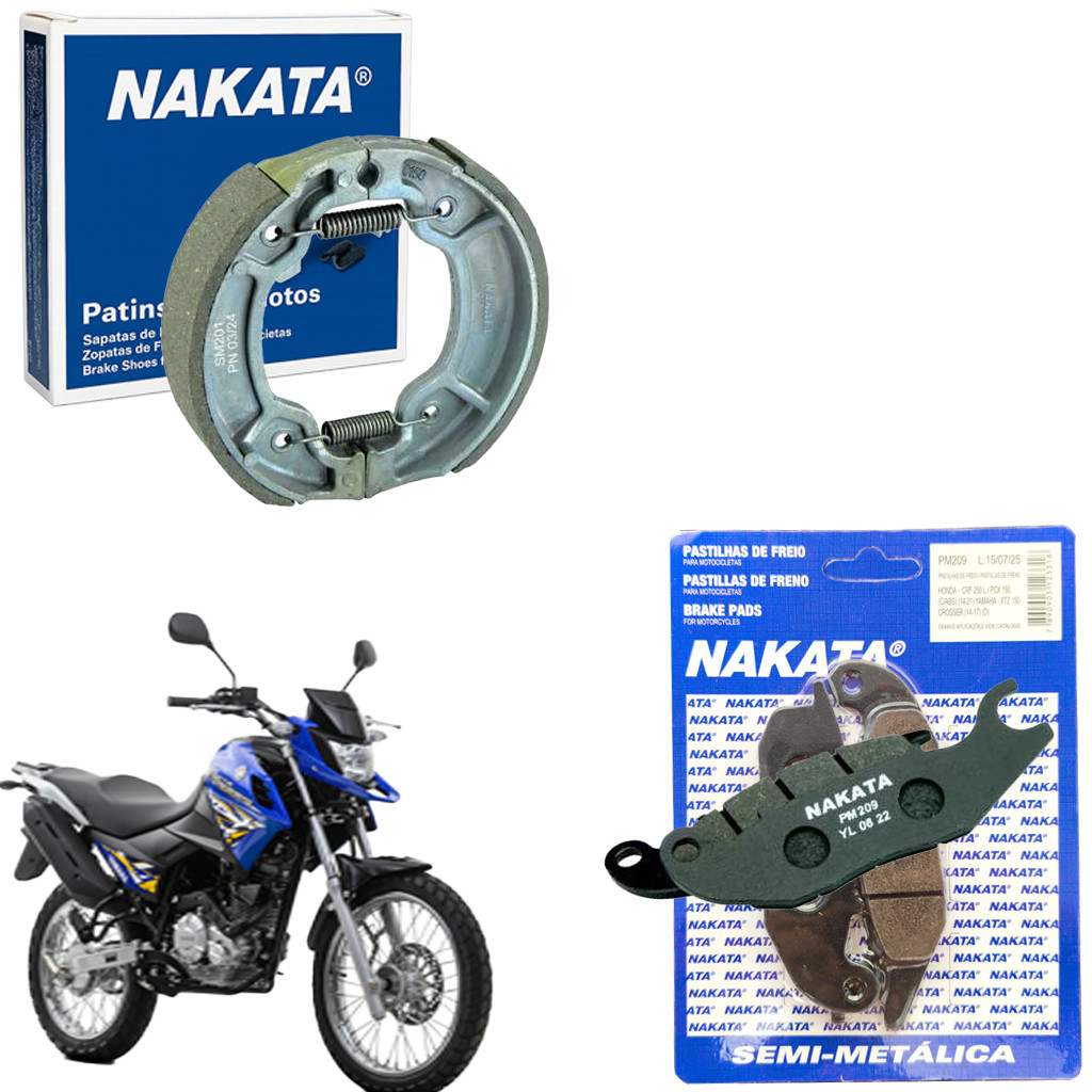 Kit freio dianteira traseira XTZ 150 CROSSER 2014 ate 2017 em Oferta na Shopee