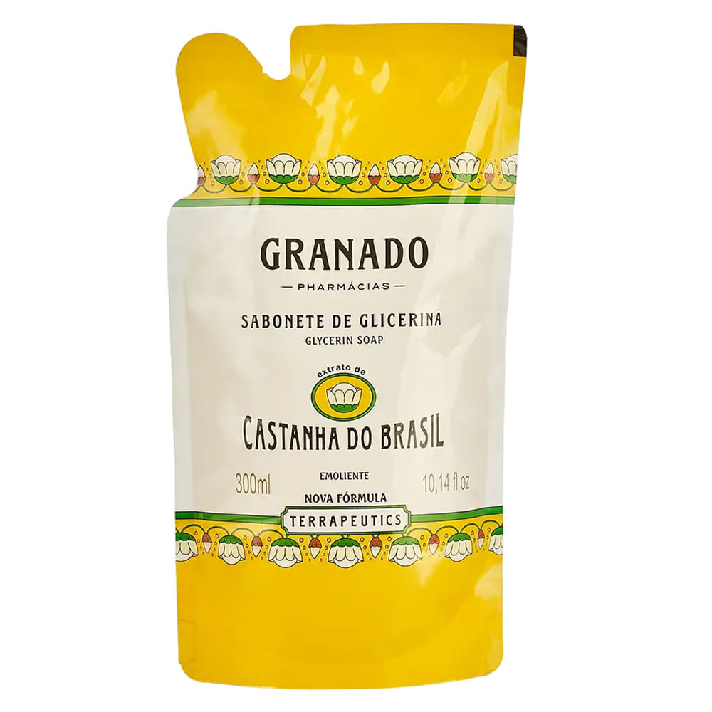 Sabonete Líquido De Glicerina Granado Refil Castanha Do Brasil 300ml