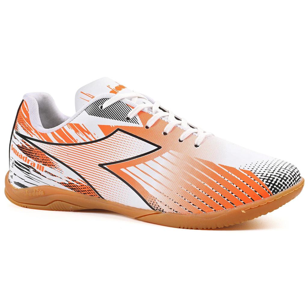 Chuteira Infantil Diadora Squadra III Futsal Branco em Oferta na Shopee