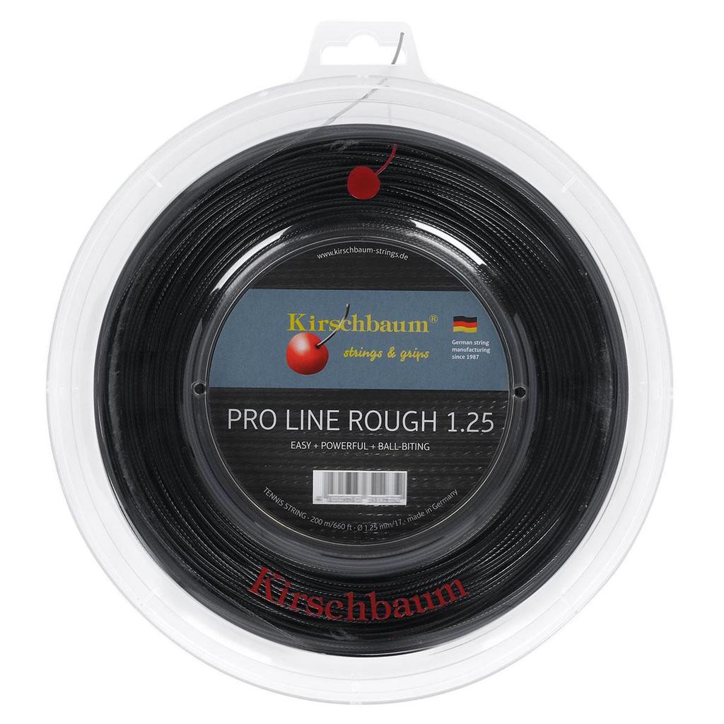 Corda Kirschbaum Pro Line 2 Rough 17L 1.25mm Rolo com 200 Metros Preta