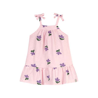 Vestido Infantil Menina Floral Flamê Elian Rosa em Oferta na Shopee
