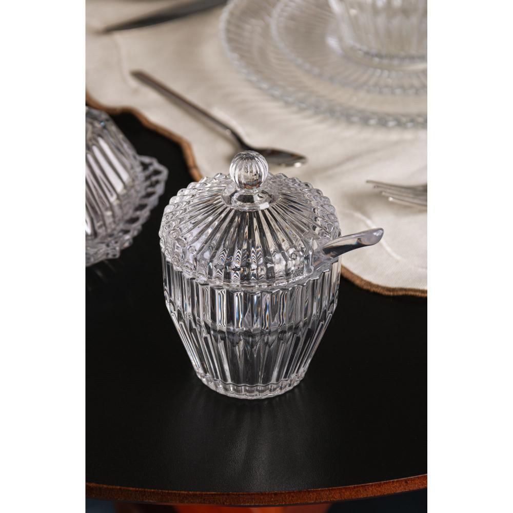 Açucareiro Wolff Imperatriz de Cristal 8cm x 8cm x 11cm Açucareiro para Mesa Posta Café e Chá Elegante Qualidade Cozinha · foto 2