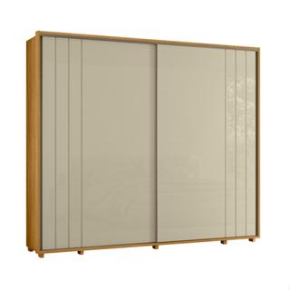 Guarda-Roupa Casal Dali 2 Portas 8 Gavetas Cumaru e Opala em Oferta na Shopee
