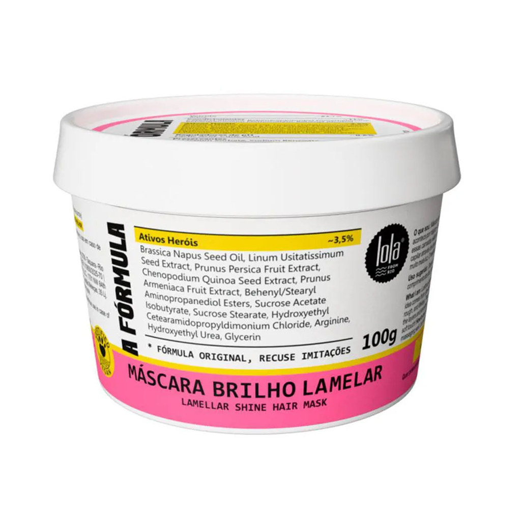 Mascara Brilho Lamelar Lola Cosmetics a Formula 100g em Oferta na Shopee