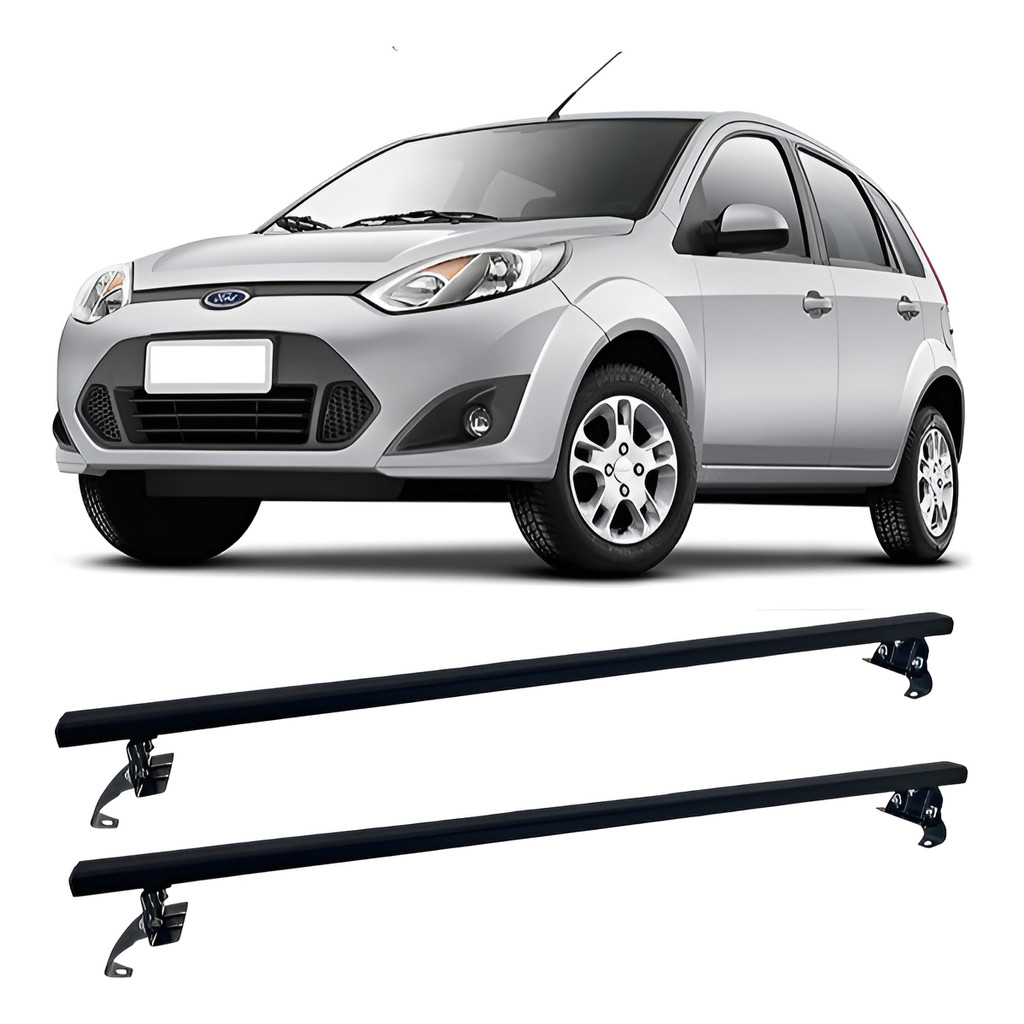 Rack Teto Bagageiro Aço Smd Ford Fiesta Hatch/sedan 4 Portas