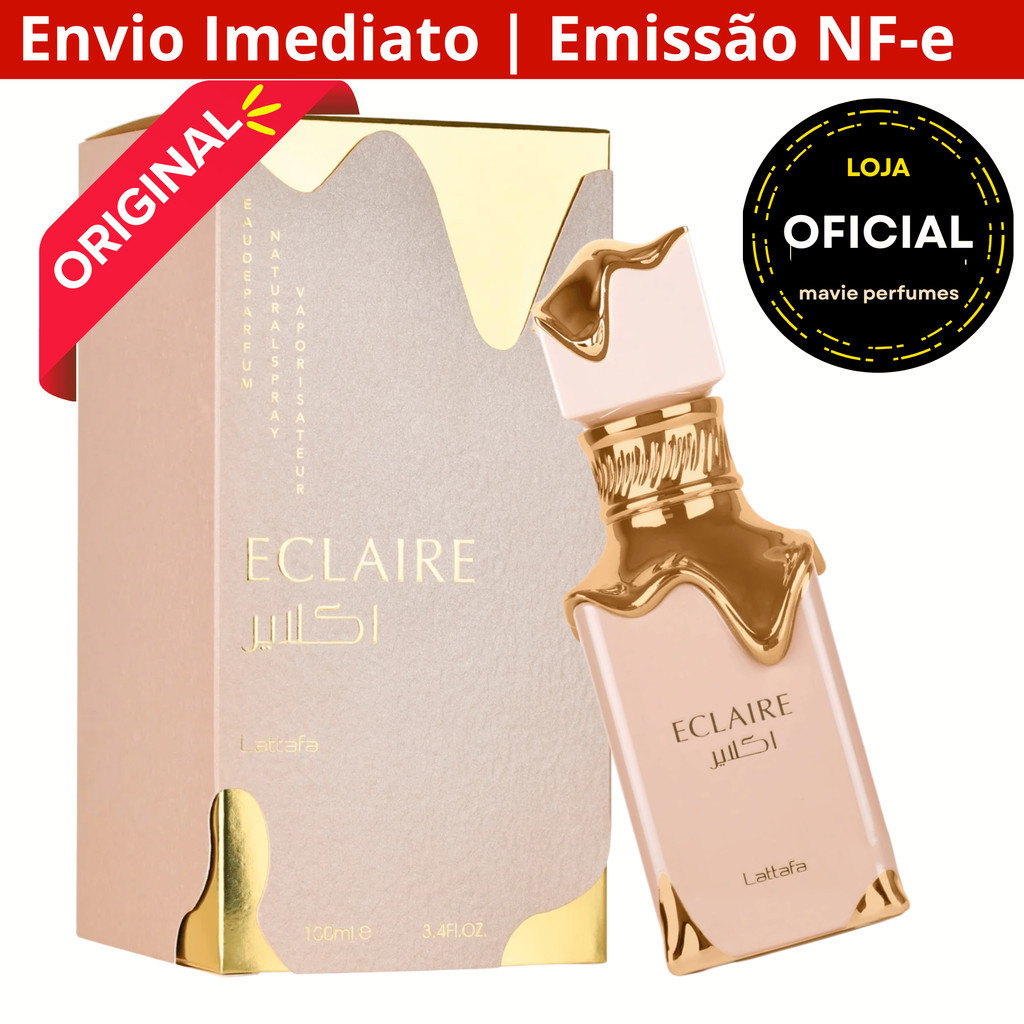 Perfume Eclaire Lattafa Feminino 100ml EDP Original em Oferta na Shopee