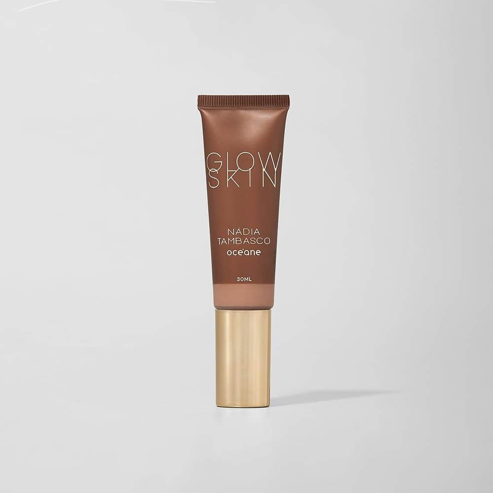 Primer Iluminador Facial Escuro Nádia Tambasco By Océane - Glow Skin Medium Tan 30ml em Oferta na Shopee