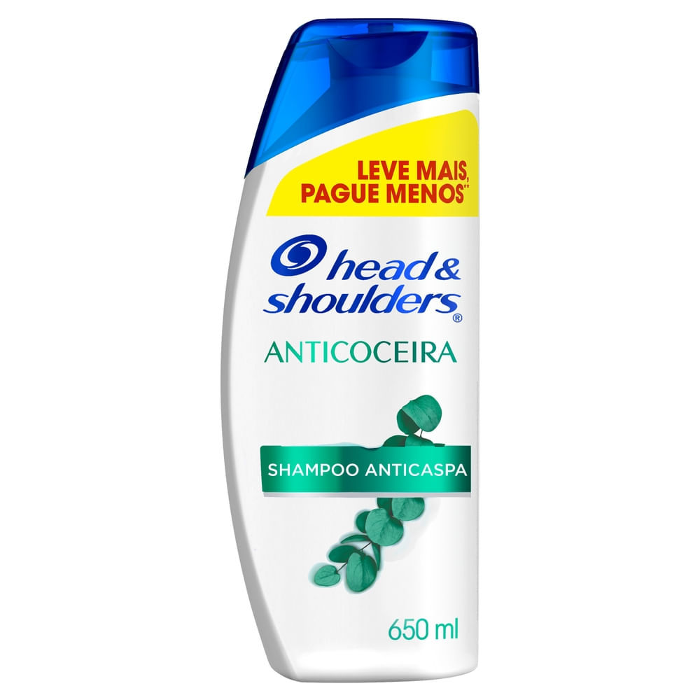 Shampoo  Head & Shoulders Anticoceira Anticaspa 650ml em Oferta na Shopee
