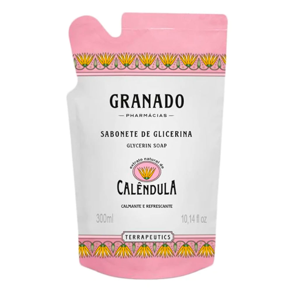 Sabonete Líquido de Glicerina Granado Calêndula Refil 300ml em Oferta na Shopee