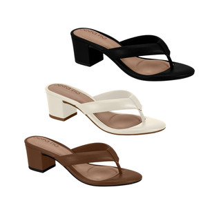 Sandália Tamanco Beira Rio Salto Médio Conforto em Oferta na Shopee