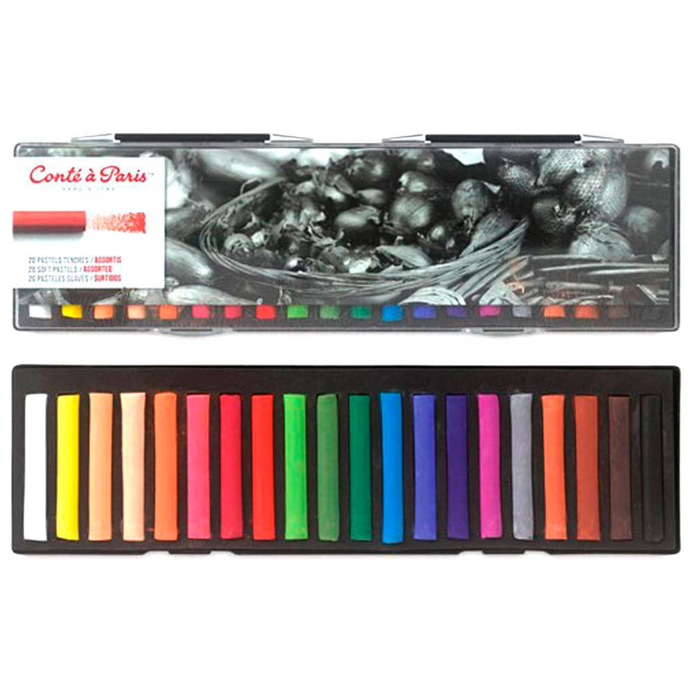 Estojo Giz Pastel Seco com 20 Cores Conte à Paris 50208