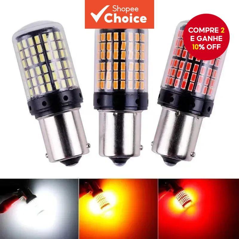  Lâmpada de LED para seta de automóvel e motocicleta 1157 3014 144smd anti-flicker Canbus 1156 fabricante de luz de