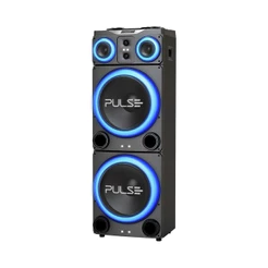 Caixa de Som Torre Pulse Double 15 SP515 com Bluetooth, USB e Iluminação LED - 3.500W RMS
