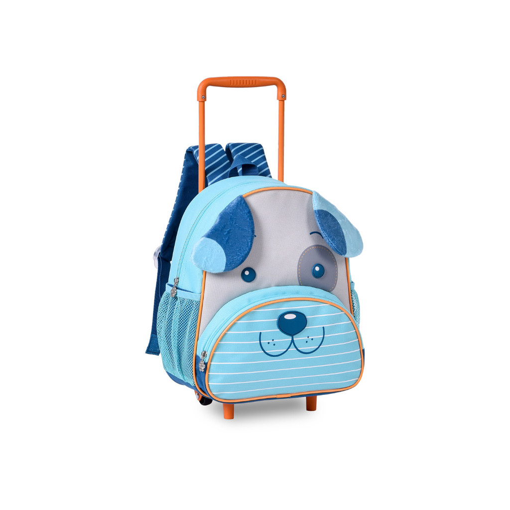 Mochila de Rodinhas Infantil Clio Pets - Cor:Azul