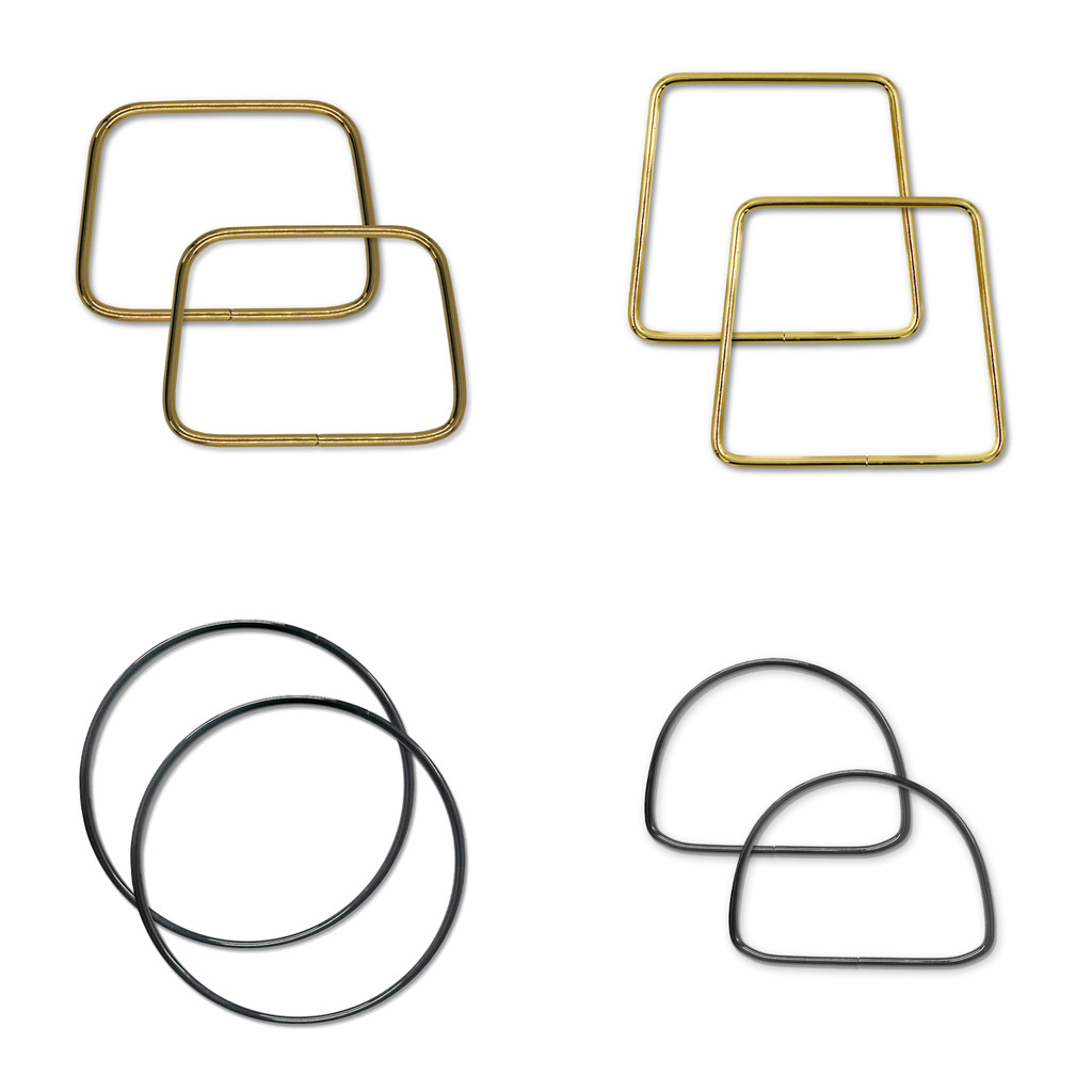 Par de Alça Para Bolsa Metal Crochê Artesanato Importado Tricô Macramê DIY Costura