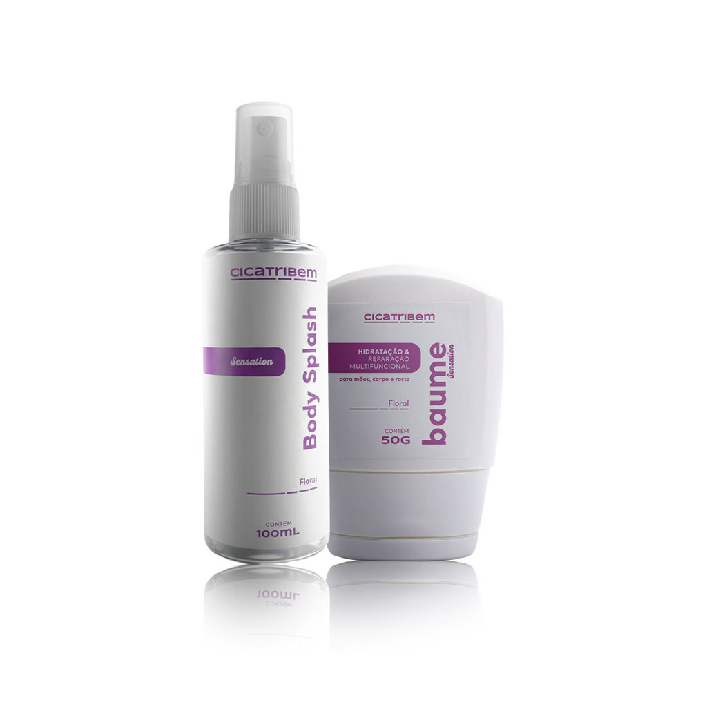 Kit Duplinha Sensation Floral - Baume Hidratante + Body Splash | Hidratação e Fragrância Fresca