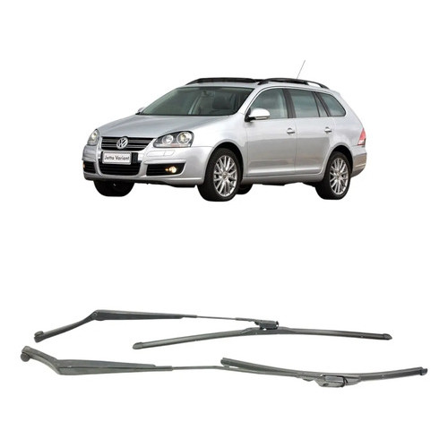 Par Braço Limpador Parabrisa Vw Jetta Variant 2008 2009 2010 Direito