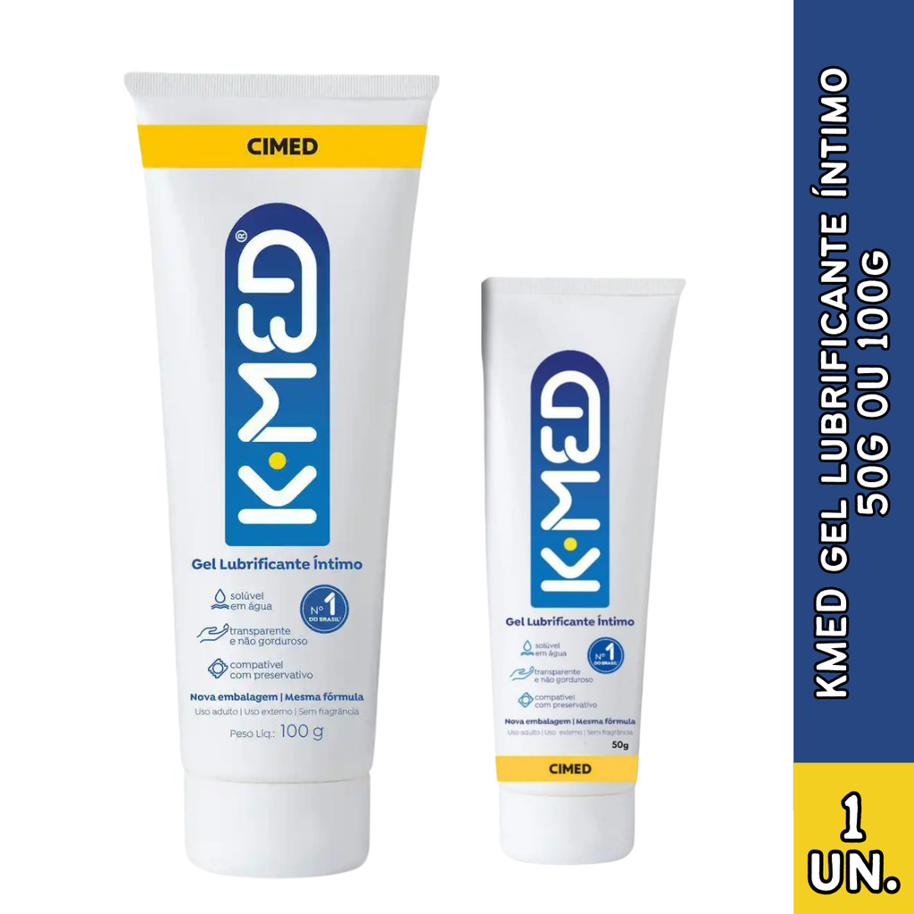 KMED Gel Lubrificante Íntimo Neutro 50g em Oferta na Shopee