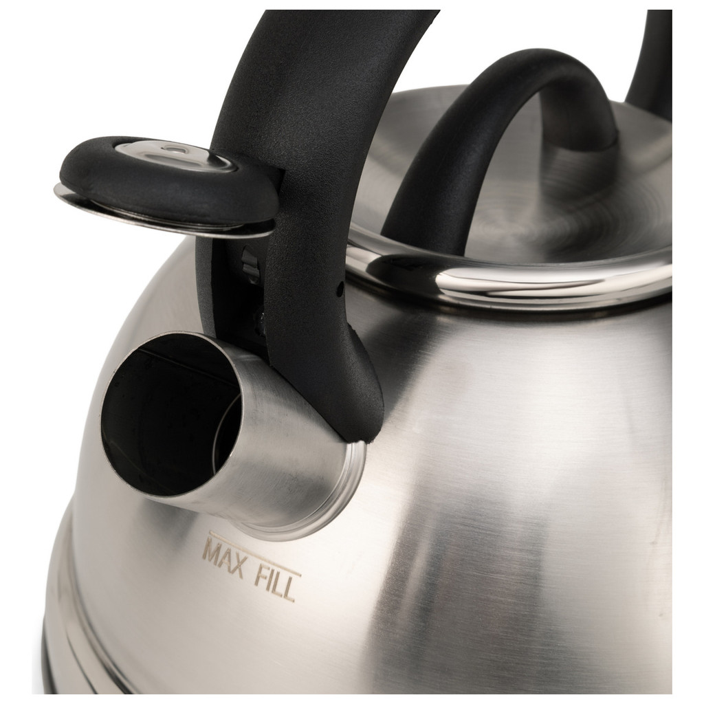 Chaleira 3 Litros Neuhaus Alba Com Apito Aço Inoxidável Cabo Nylon Bico Saída de Vapor — imagem 2 de 2