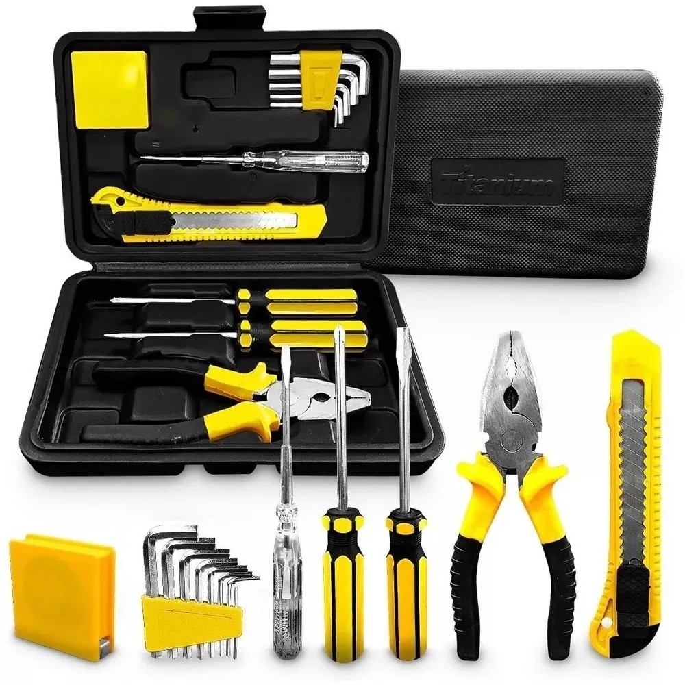 Jogo de ferramentas 11 peças com maleta - 06816 - Titanium Jogo de ferramentas 11 peças com maleta - 06816 - Titanium