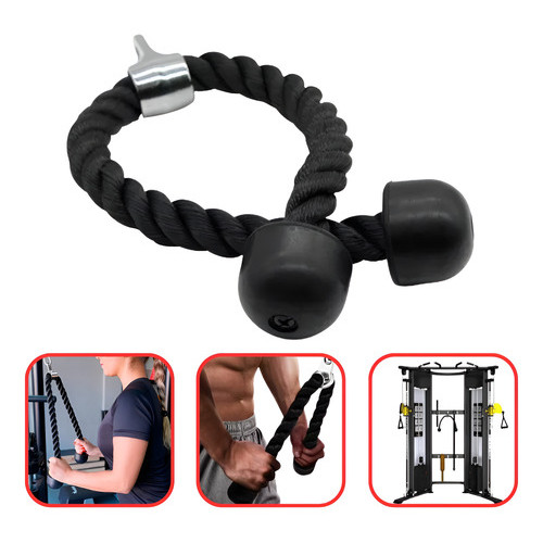 Corda Tríceps Pulley Para Academia Cross Over Musculação Reforçada