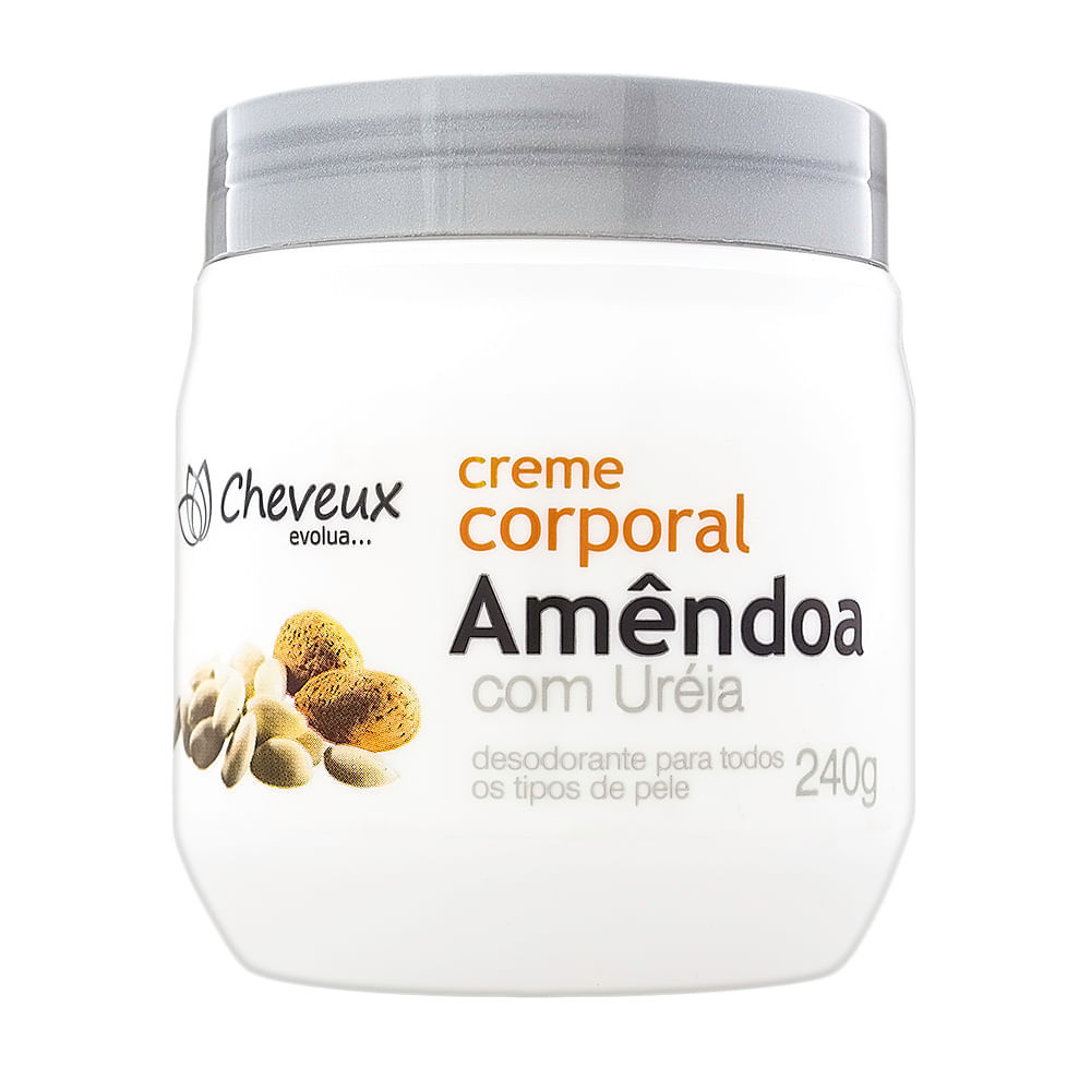 Creme para Mãos e Corpo Cheveux Amêndoas com Uréia 240g em Oferta na Shopee