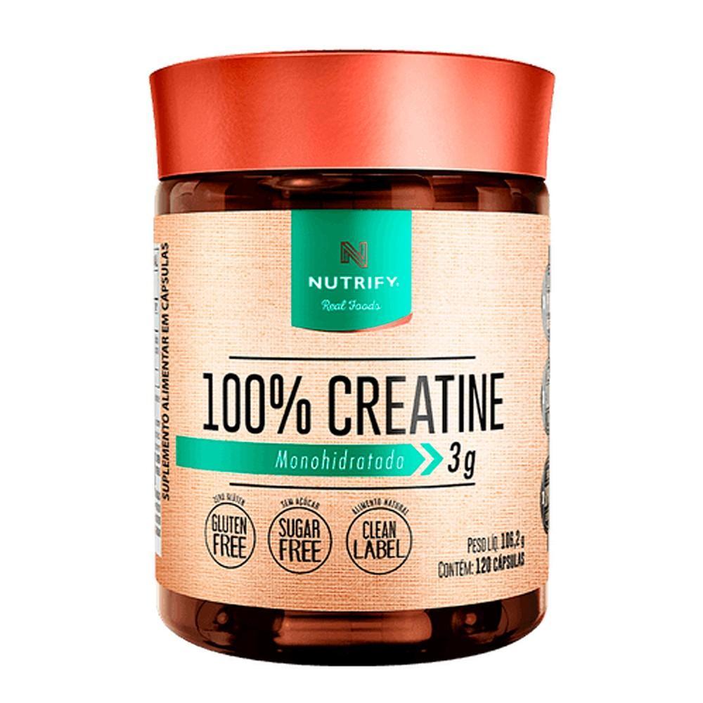 Imagem Nutrify 100% Creatine - Creatina Monohidratada 120 Cápsulas