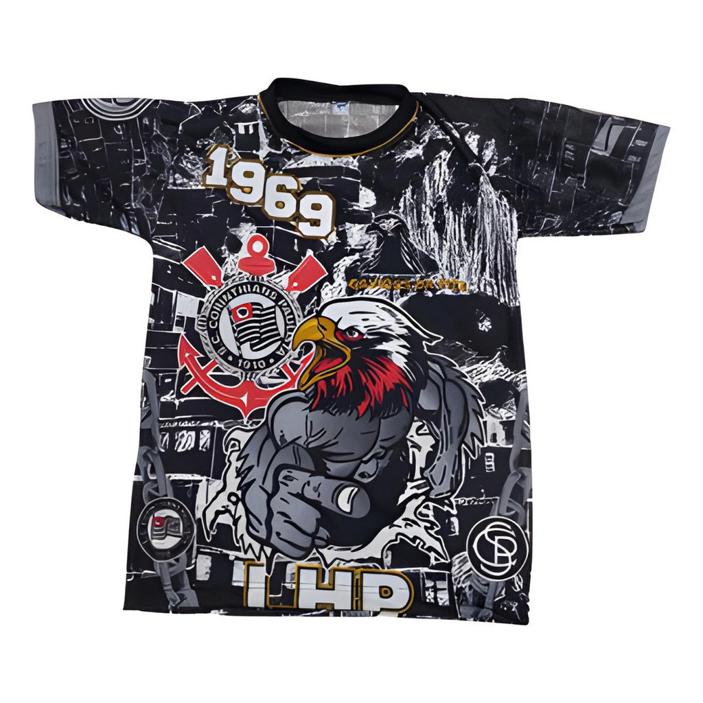 TORCEDOR TOP!!! Aproveite! Camisa Gaviões Da Fiel Camisa Gaviões Preta - Envio Rápido