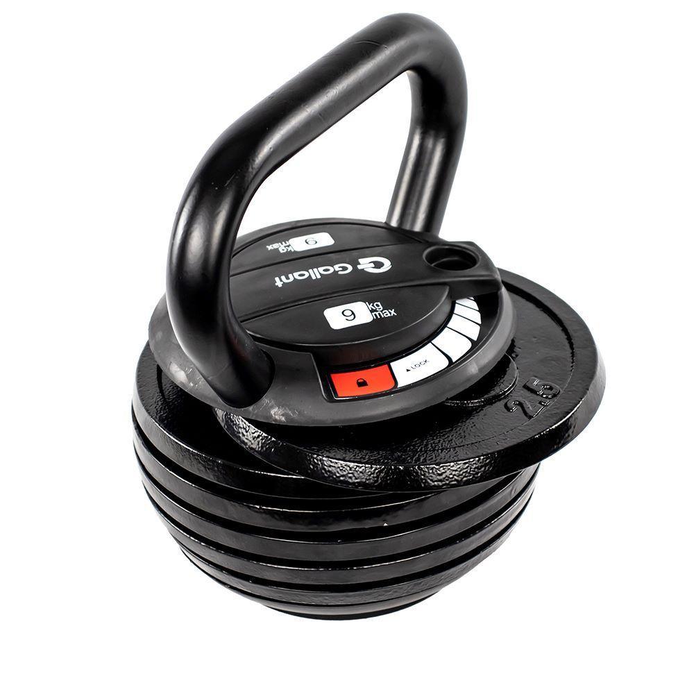 Kettlebell Regulável Gallant 9kg Elite Pro (GKB09R0A-PT) em Oferta na Shopee