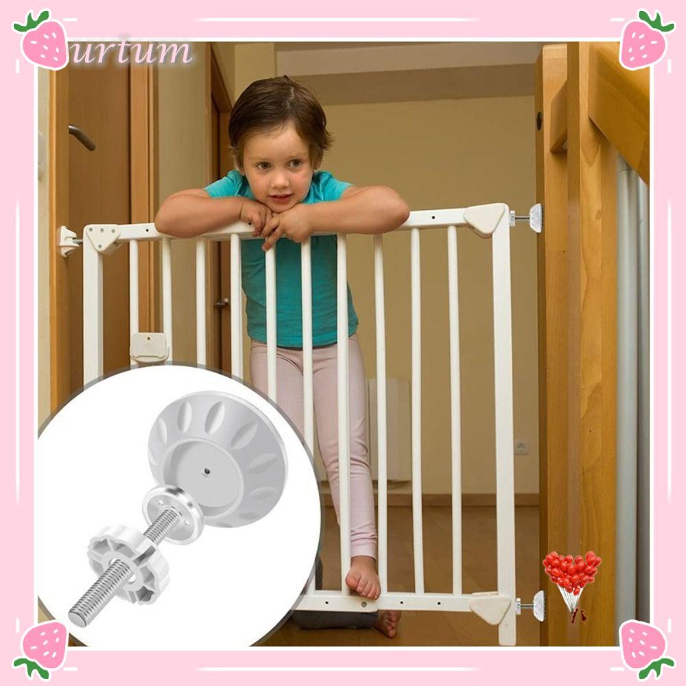 Protetor De Parede Para Portão De Bebê URTUM , Extensor De Infantil Branco De Segurança , Montado Na Pressão