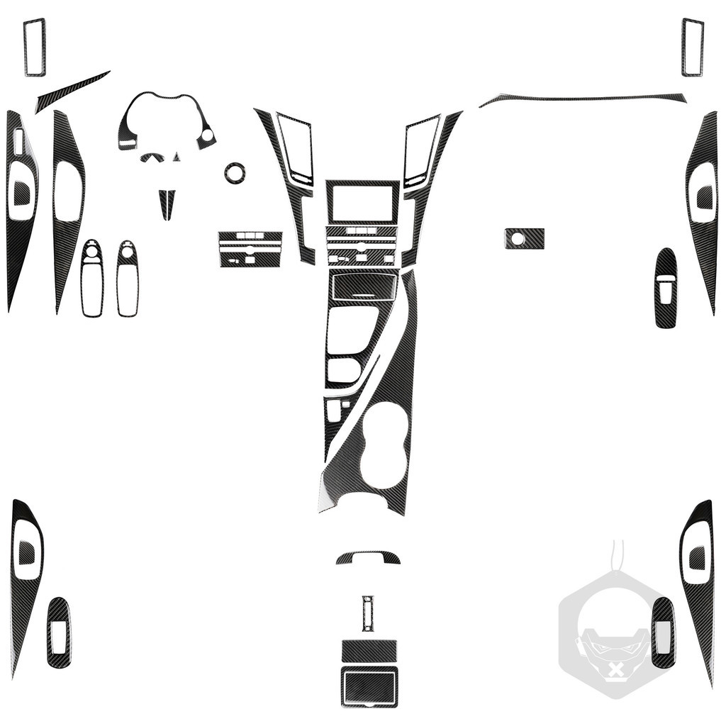 Adequado para Infiniti Q50 14-17 engrenagem de controle Central de fibra carbono volante conjunto completo modificação I