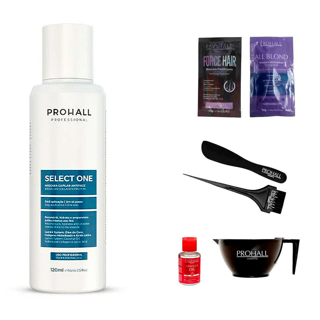 Select One Prohall 120ml +Cumbuca/Pincel/Espátula/Sachês/Óleo7ml
