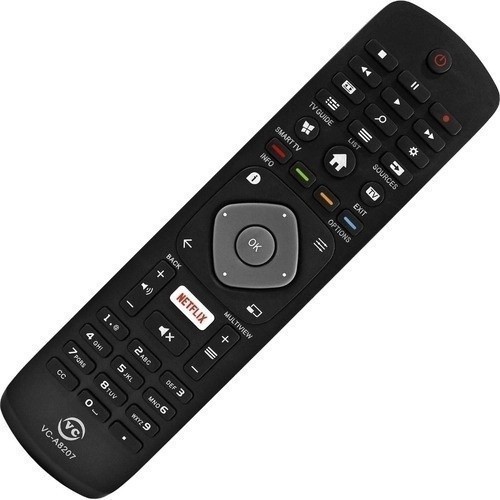 Controle Remoto compatível para Tv Led Philips Smart Netflix 32phg5102 43pfg5102 Sem Programação