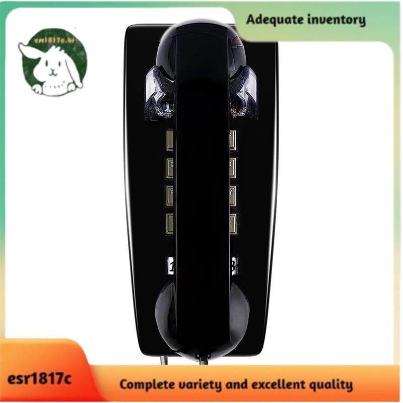 Telefones De Parede Clássicos Para Telefone Fixo Com Toque Mecânico , De Linha Única 2554 Indicador De Voz Preto