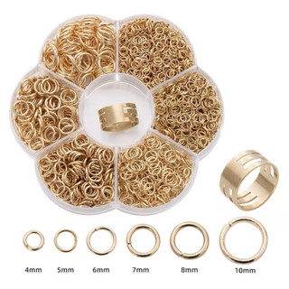 Kit de Argola Elo Metálica 1400pcs Materiais para Fazer Joias e Pulseiras de Moda