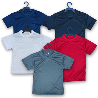 Kit com 3 Camiseta Infantil Lisa Básica Unissex Masculina e Feminino Básica 6 ao 16