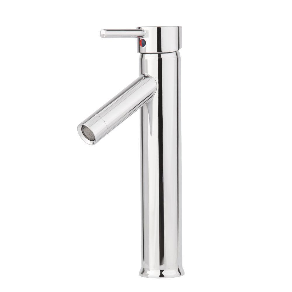 Torneira Misturador Monocomando para Banheiro de Mesa Bica Média 1/2" Fonte Cromado Addra