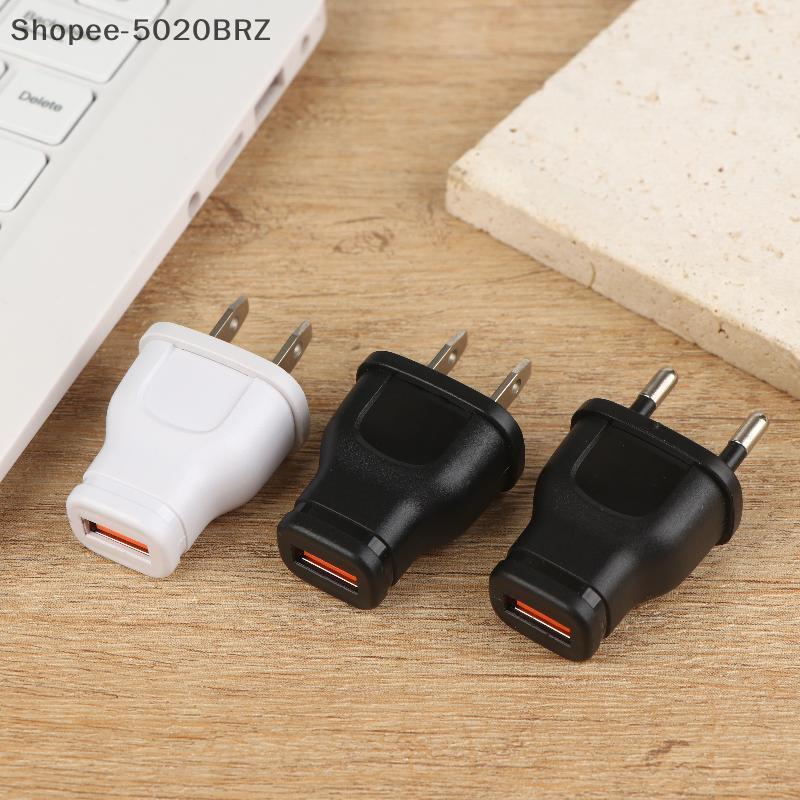 [THEBR] Carregador USB 5V 1A Mini Adaptador De Energia Carregadores De Celular Para Viagem De Parede Com Plugue Ue/Eua D
