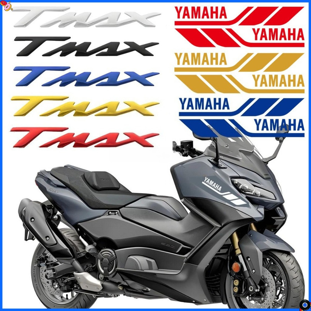Adesivo Epóxi 3D Para Yamaha TMAX 500 530 550 TMAX500 TMAX530 Peças De Motocicleta Emblema Decalques