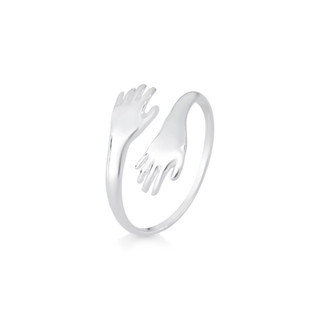 Anel Abraço Carinhoso Regulável Prata 925 em Oferta na Shopee