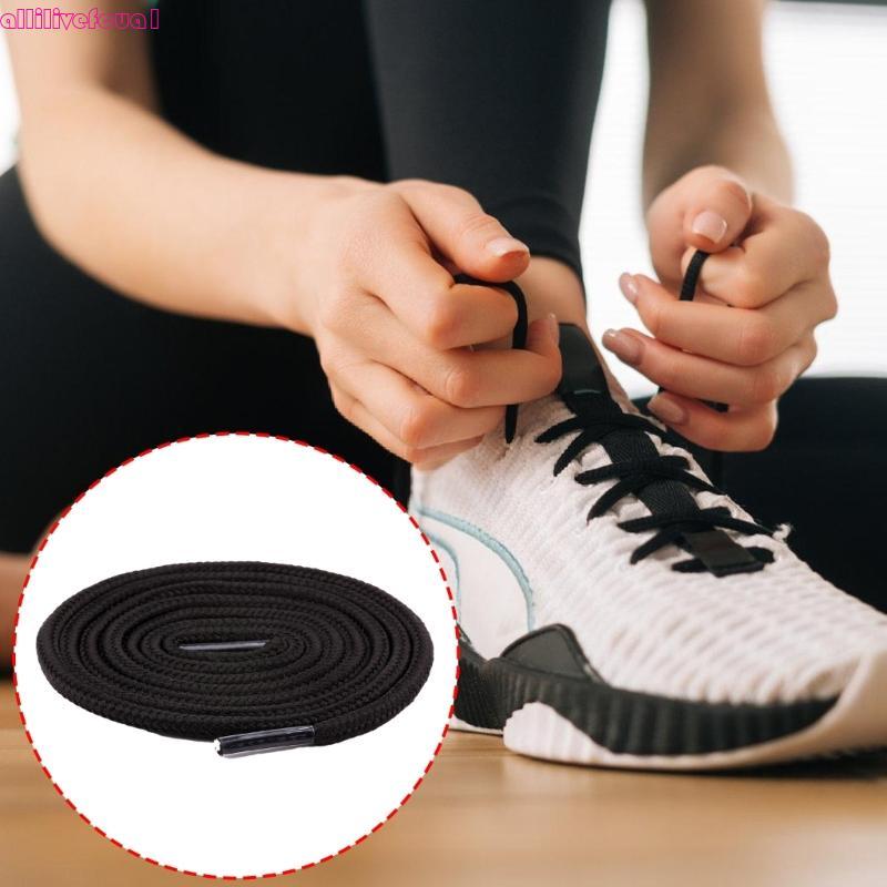 allilivefoua1 4 Unidades Cadarços Redondos Coloridos 5 Mm Espessura, Cordão Sapato Cor Sólida Para Sapat