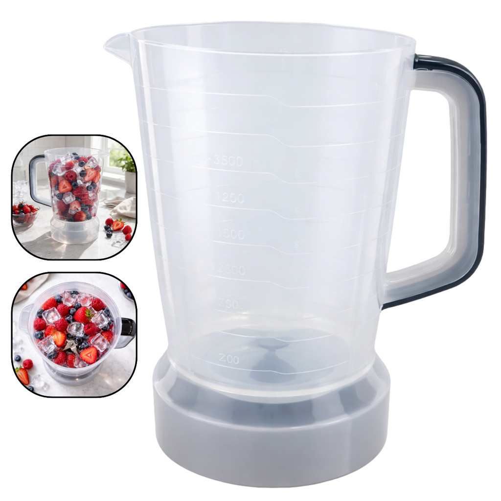 Copo Liquidificador Compatível Philco Plq1430 Translucido TAMPA PRETA