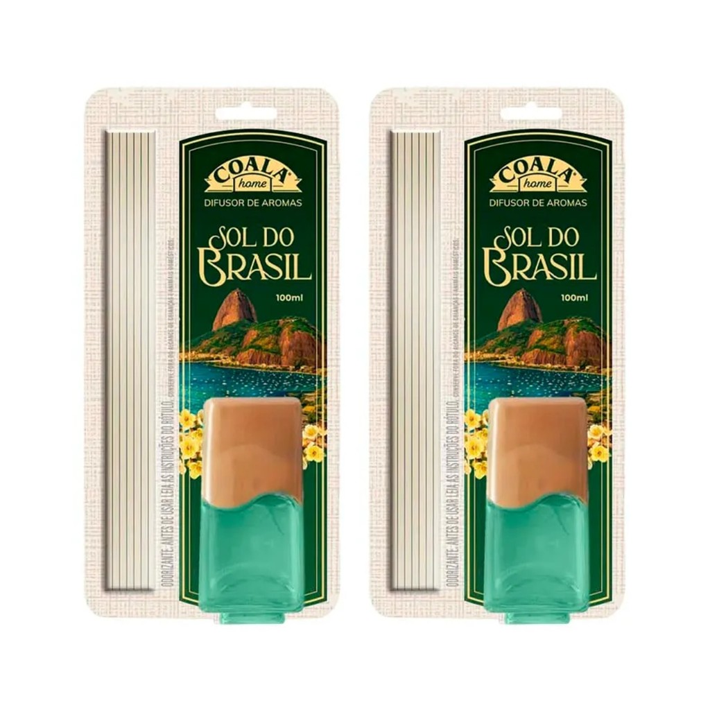 KIT C/2 DIFUSOR DE AROMAS COALA SOL DO BRASIL 100ML