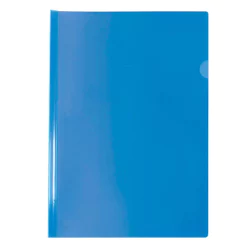 Pasta com canaleta transparente A4 azul 0822PP/AZ pacote com 10 unidade Dac
