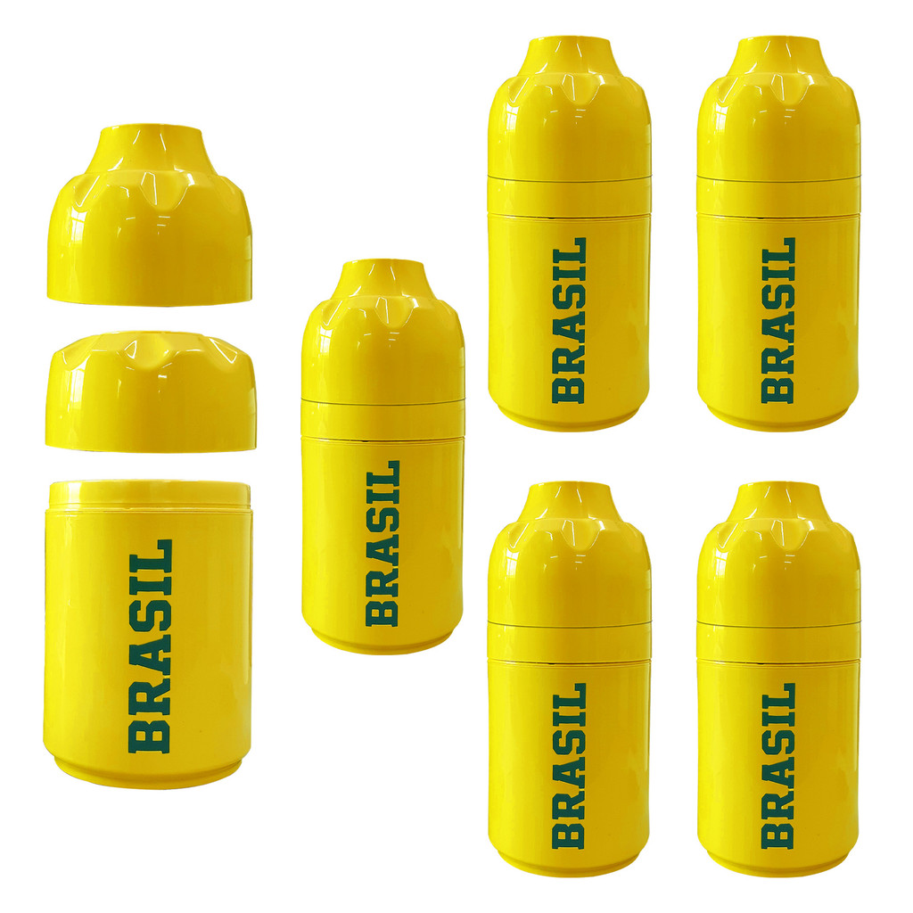 Porta Long Neck BRASIL com Manta Termica 3 Em 1 para Long  Litrinho E Lata Kit 6un Parede Dupla