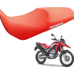Capa de Banco Moto Modelo XRE 300 2016 2017 2018 2019 Vermelho C/Honda