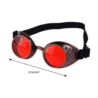 Estone Steampunk Óculos Cybers Weldagem Cosplays Rosto De Halloween