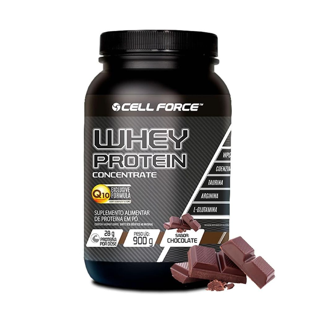 Whey Protein Concentrate - 900g Chocolate - Cell Force