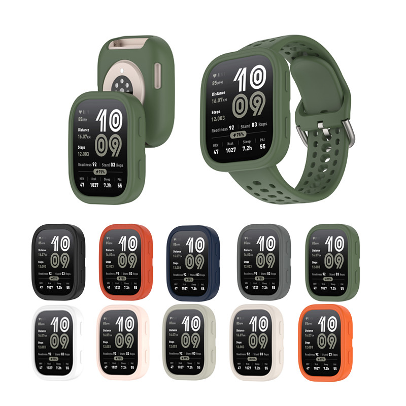 Para Huami Amazfit Bip 6 Capa Protetora De Moldura De silicone Macio em Oferta na Shopee