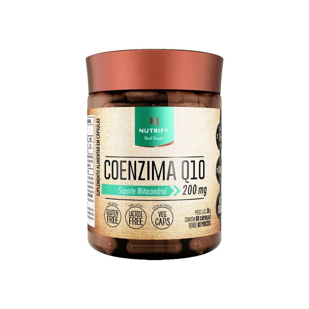 Coenzima Q10 200mg - 60 Cápsulas - Nutrify em Oferta na Shopee